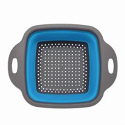1pc Silicone Folding Drain Basket Fruit Vegetable Washing Basket Foldable Strainer Colander Collapsible Drainer Kitchen Storage Tool