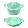 thumbnail image 1 of 1pc Silicone Folding Steamer | Suitable for Household Use, Foldable Microwave Oven Air Fryer Pad with Lid, Ideal for Camping and Steaming Vegetables, 1 of 15