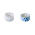 thumbnail image 1 of 1pc Silicone Molds Candlestick Molds Gesso Resin Casting Molds White Snowflake 86x54mm, 1 of 1