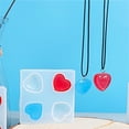 thumbnail image 1 of 1pc Silicone Molds Resin Casting Molds For UV Resin Epoxy Resin Jewelry Making Heart White 97x97x12mm, 1 of 3