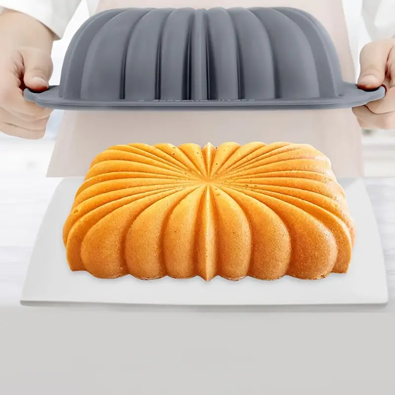 1pc Silicone Cake Pan Non Stick Round Cake Molds For Baking - Home