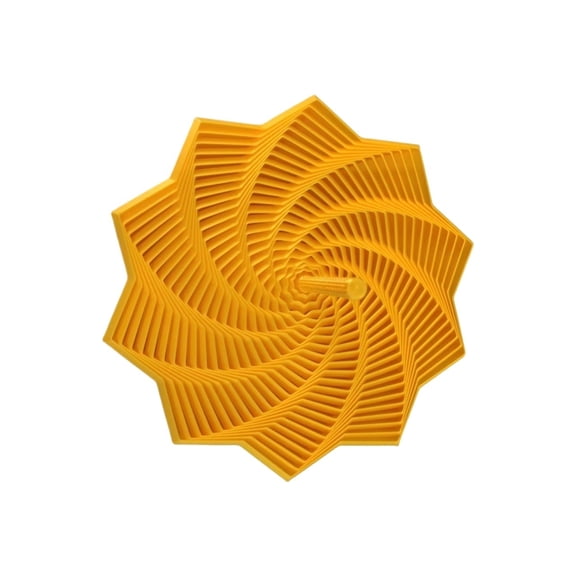 1pc Silk Gold Size: 11*11*3cm 3D Printed Decompression Carrot Tower Stacking Gradient Spiral Tower 3D Rotating Healing And Stress Relief