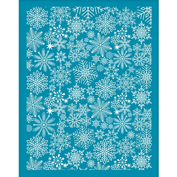 1pc Silk Screen Printing Stencil for Painting on Wood DIY Decoration T-Shirt Fabric Snowflake Pattern 100x127mm