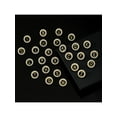 thumbnail image 1 of 1pc Simple & Fashionable Round Shaped Rhinestone Inlaid Capital 26 Letters Brooch For Men's Business Suit Accessory, 1 of 5