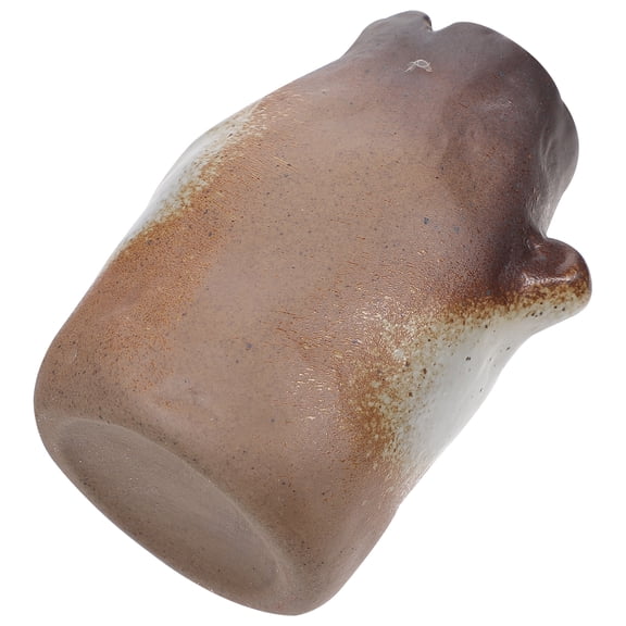 FUEENIRVA Brown Ceramic Vase for Flowers, Decorative Home , Stylish Flower Arrangement, 1 Piece