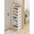thumbnail image 1 of 1pc Simple Multi-Tier Shoe Rack - Modern Vertical Storage Cabinet, Dust-Proof Entryway Organizer - Space-Saving for Home Entrance/Bedroom, 1 of 9