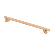 1pc Simple Towel Rack Wooden Single Towel Bar No Punch Storage Rack Towel Hanger for Bathromm Kitchen Home (30CM)