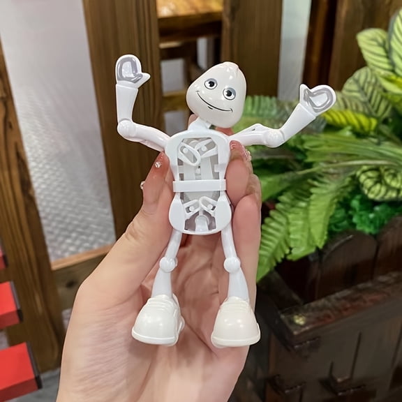 1pc Simulation Robot Dancing Wind-Up Toys, Funny Split Toys, Creative Wind-Up Dance Split Toys, Mini Dancing Robot Wind-Up Toys, Rocking Fun Wind-Up Toys, Fun Gifts for The Holidays