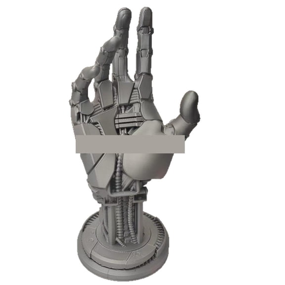 1pc Size: 25cm 3D Printed Robotic Arm Cyberpunk One-Piece Handle Stand Model Stand