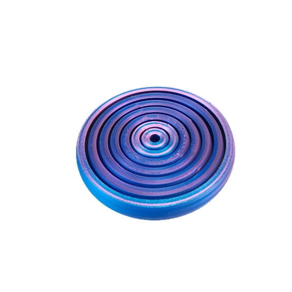 1pc Size: 5cm 3D Printed Interstellar Decompression Disc Spiral Polygonal Ring Push-Up Ornament