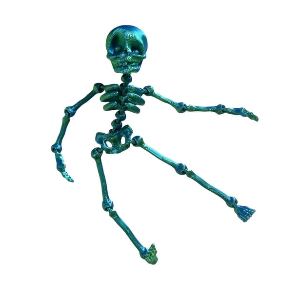 1pc Skull Statue, 3D Printed Ornament, Colorful Figurine For Home Office Living Room And Desktop Customizable Colors