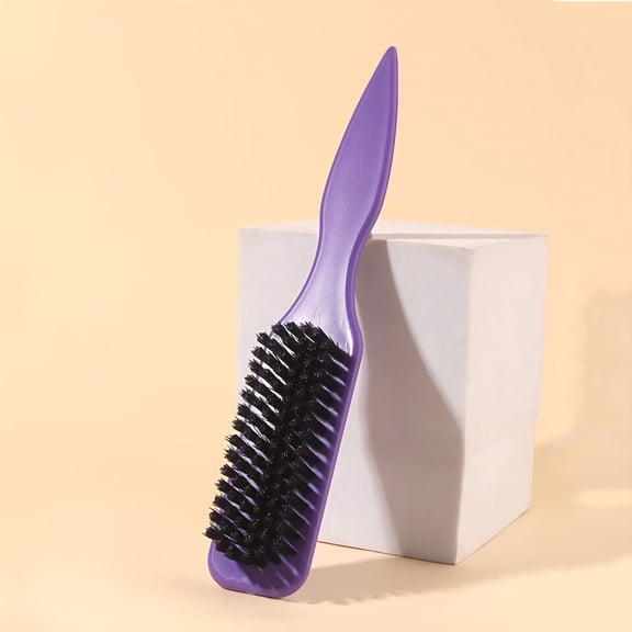 1pc Slick Back Hair Brush for Sleek Ponytail Bun & Smoothing Hairs, Flyaways, Edge Control Backcombing and Teasing Hair Brush With Wide Rat Tail for Sectioning & Parting, Hair Brush