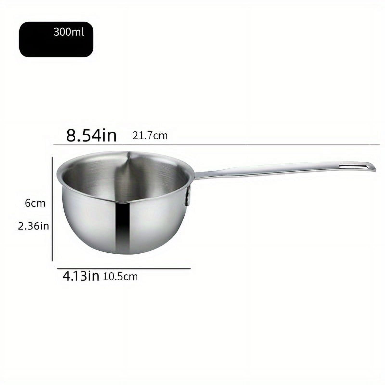 1pc, Small Melting Pot, 10oz 304 Stainless Steel Butter Melting Pot