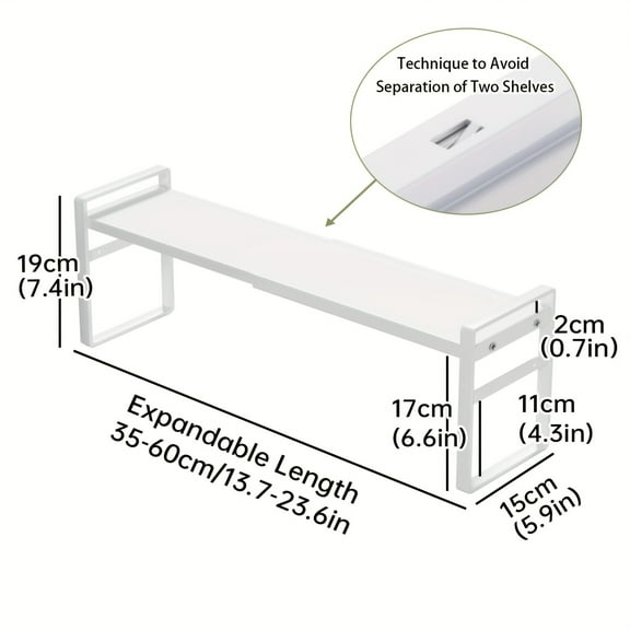 1pc Small Narrow Tall Shelf For Kitchen Windowsill Organizer Stackable Shelves Bathroom Sill Thin Shelves For Narrow Spaces Counter Top Racks Scalable Window Plant Rack, Utility Racks