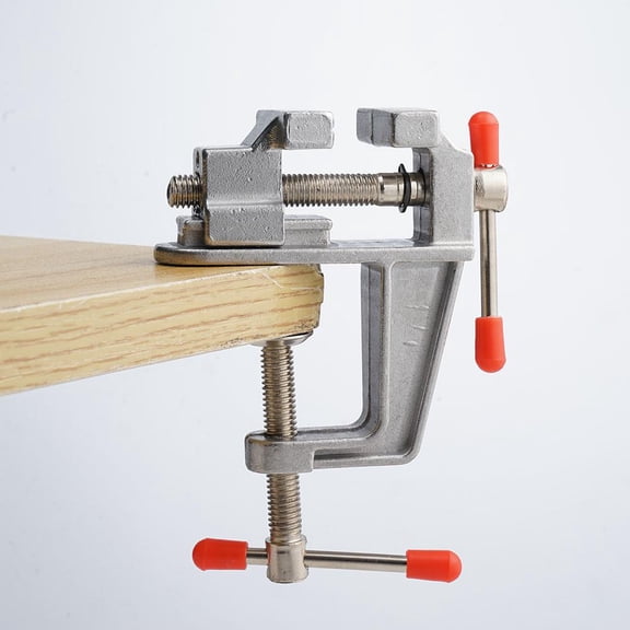 1pc Small Table Vise 3.74" Mini Aluminum Alloy Bench Vise, Portable Clamping Tool for Jewelry Making, Hobby Craft, Carpentry and DIY Work