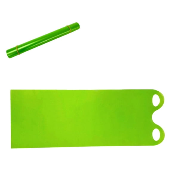 1pc Snow Crazy Carpet,Winter Flying Carpet,Generic Flexible Lightweight Roll Up Snow Sled Portable Rolling Snow Slider, Ski Board with Handles for Teens Adult Winter Outdoor Sports (Green-B)