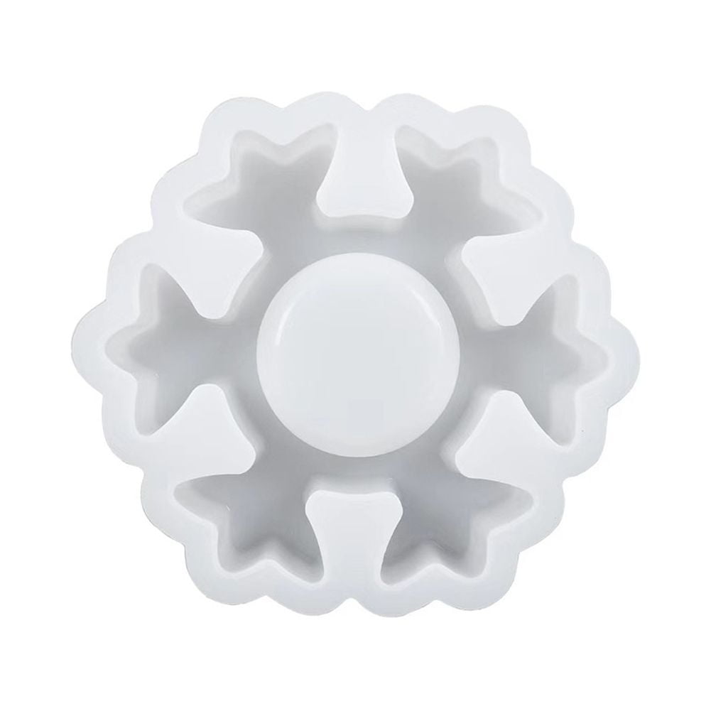 1pc Snowflake Candle Holder Silicone Tool Diy for Crystal Drip Scented