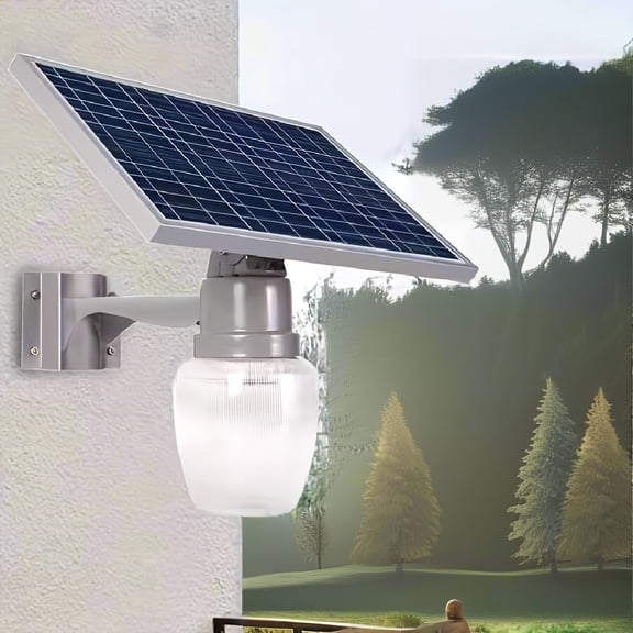 1pc Solar LED Post Light, Dusk-to-Dawn Light Sensor, Wall/Pole Mountable, Energy-Saving Outdoor Street Light for Garden, Patio & Long-Lasting Use