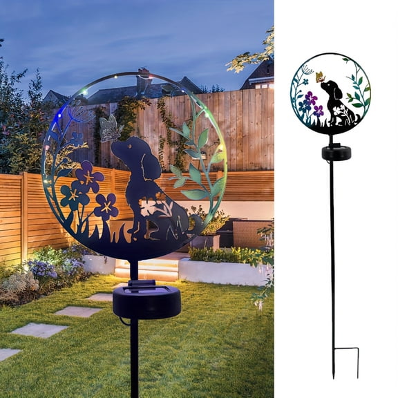 1pc Solar Moon Fairy Garden Lamp - Outdoor, Solar Powered LED Pathway Lights for Walkway, Yard, Lawn, Patio or Courtyard Decoration