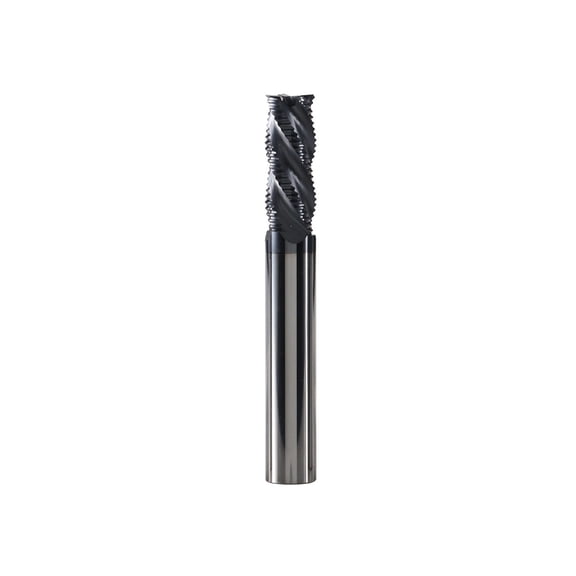 1pc Solid Carbide Roughing End Mills 4 Flute CNC Milling Cutter Bits Router Bit For Metal Rough Machining 50 Hrc 6mm To 20mm Sizes