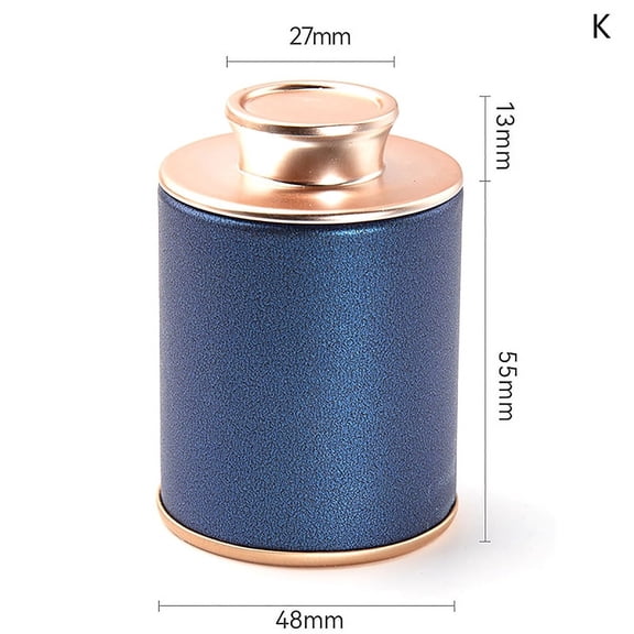 1pc Solid Mini Empty Tea Tin Can Household Green Black Tea Sealed Jar Portable Travel Small Tea Packaging Box Paper Storage Can