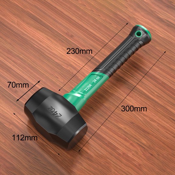 1pc Solid Rubber Hammer Elastic Tile Installation Hammer for Soft Blow Tasks