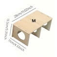 thumbnail image 1 of 1pc Solid Wood Hideaway House, For Hamster Squirrel, Small Pet Aquascape Toys,  Small Animal Cage Accessories, 1 of 8