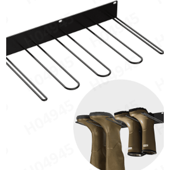 1pc Space Saving Boot Rack Wall Mounted Shoes Holder, Simple Long Boot Storage Shelf Organizer, Practical Wall Mounted Boot Organizer