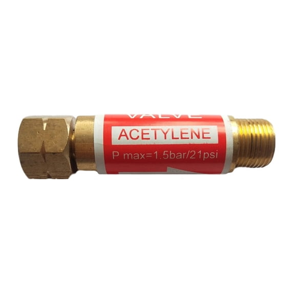 1pc Spare Flashback Preventer Acetylene Arrester G3/8 M16X1.5 Check Valve Copper