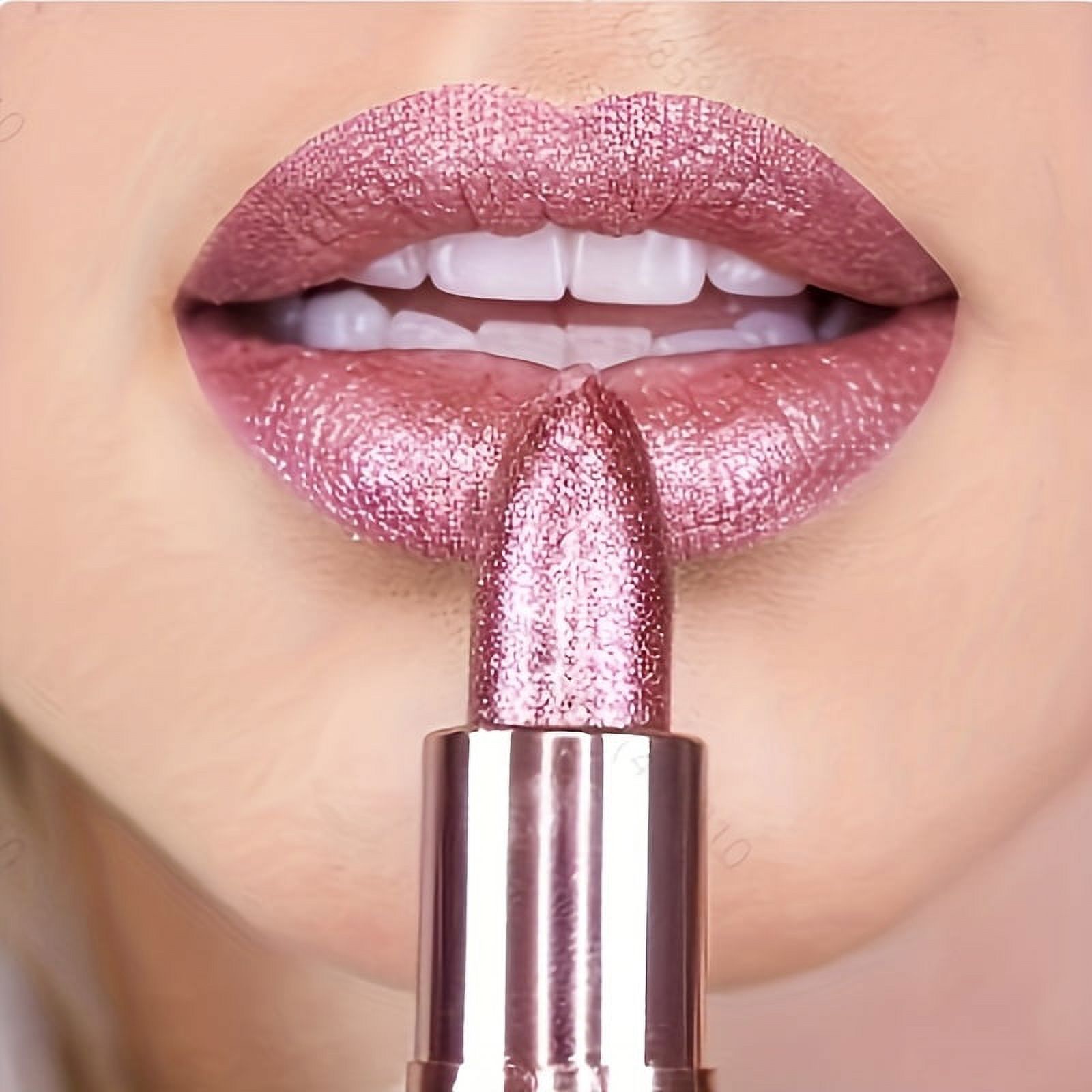 1pc Sparkly Lip Gloss, Glittering & Glossy Waterproof Lip Tint, Makes