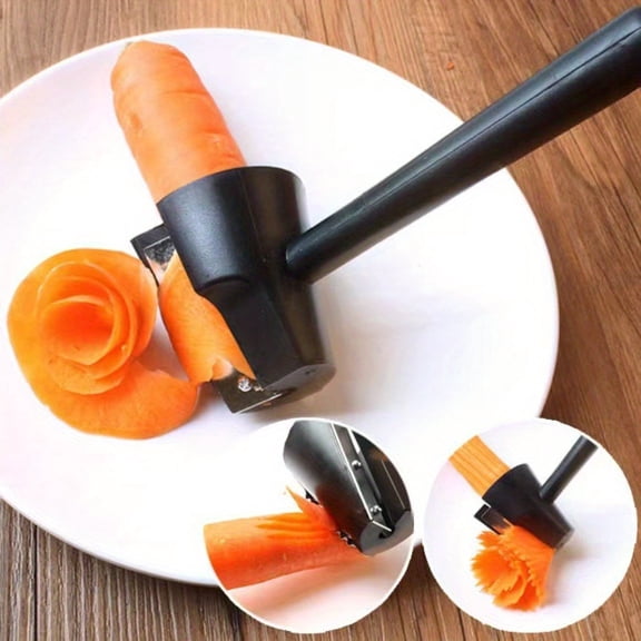 1pc Spiral Vegetable Cutter  Multi-Functional Potato Slicer, Carrot Peeler & Fruit Carving Tool for Healthy Kitchen Meals