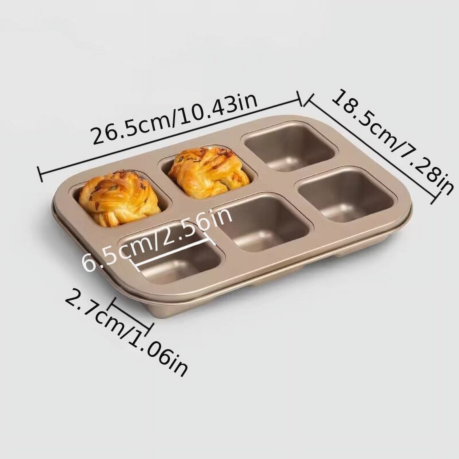 1pc Square Baking Tray Square Cup Abrasive Tools Small Square Cake Mold
