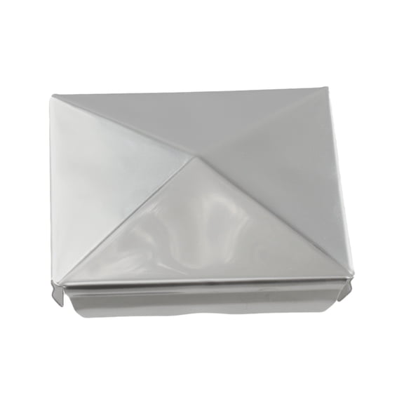 1pc Square Post Cap Stainless Steel To Steel Galvanized Cover Pyramid Shape Cap Home Garden Column Decoration Supplies