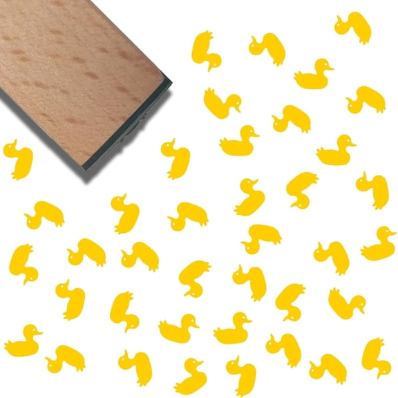 1pc Square Wooden Stamps with Rubber for DIY Scrapbooking Duck 40x15x15mm for DIY