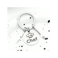 thumbnail image 1 of 1pc Stainless Steel Chef Shaped Keychain With Knife & Fork Attachment, Personalized Gift For Chefs, Backpack Pendant, 1 of 1