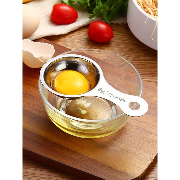 1pc Stainless Steel Egg Separator, Yolk White Divider, Egg Yolk Separator Tool, Kitchen Tool