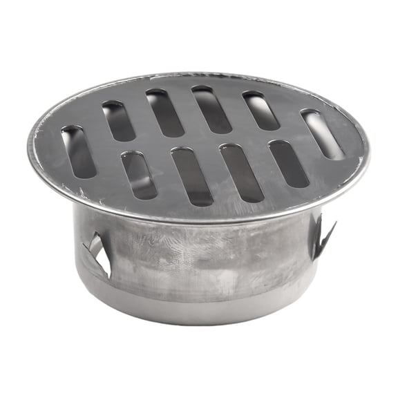 1pc Stainless Steel Floor Drain 50-110mm Plug-in Garden Outdoor Circular Rooftop Floor Drain Exhaust Pipe Ends Bathroom Fixture