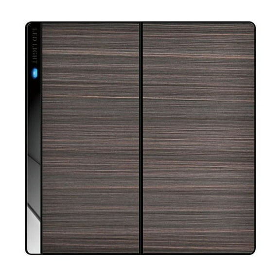 1pc Stainless Steel LED Wall Light Switch Rocker Switch Push Button Switch 1/2/3/4 Gang 1 Way Kitchen Balconies Lighting Switch