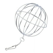 FUNCEE 1pc Stainless Steel Round Sphere Feed Dispense Exercise Hanging Hay Ball Guinea Pig Hamster Rat Rabbit Pet Toys