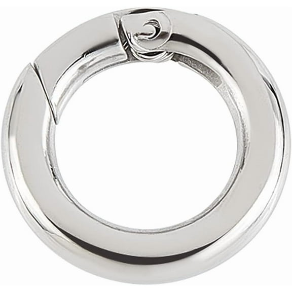 1pc Stainless Steel Spring Gate Rings O Rings Platinum Snap Clasps