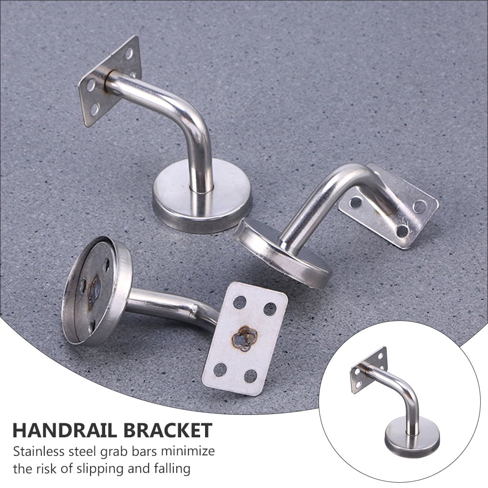 1pc Stainless Steel Wall Mounted Stair Handrail Bracket Banister Rail Support