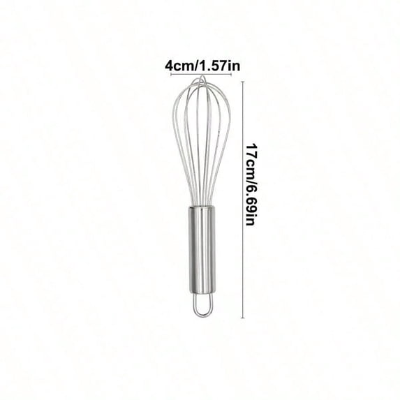 1pc Stainless Steel Whisk, Kitchen Tool For Mixing Egg Liquid And ...