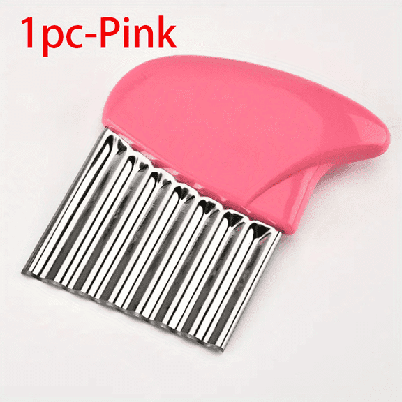1pc Stainless Steel Wolf Tooth Knife | Potato Cutting Pattern, Wavy Slice, Magic Device, Preventing Potato Wave for Restaurants/Supermarkets, Peeler