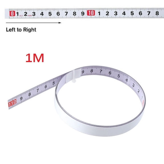 1pc Steel Miter Track Tape Measure for Precise Woodworking Measurements, Suitable for Various for Surfaces (1M L-R)