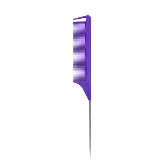 1pc Steel Needle Pointed Tail Hair Comb Anti-static Hair Dye