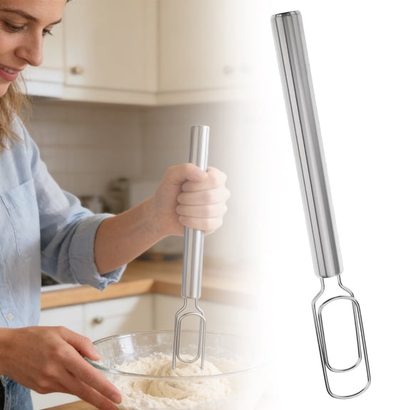 1pc Stirrer Kitchen Mixer Baking Mixer For Dessert Cooking White