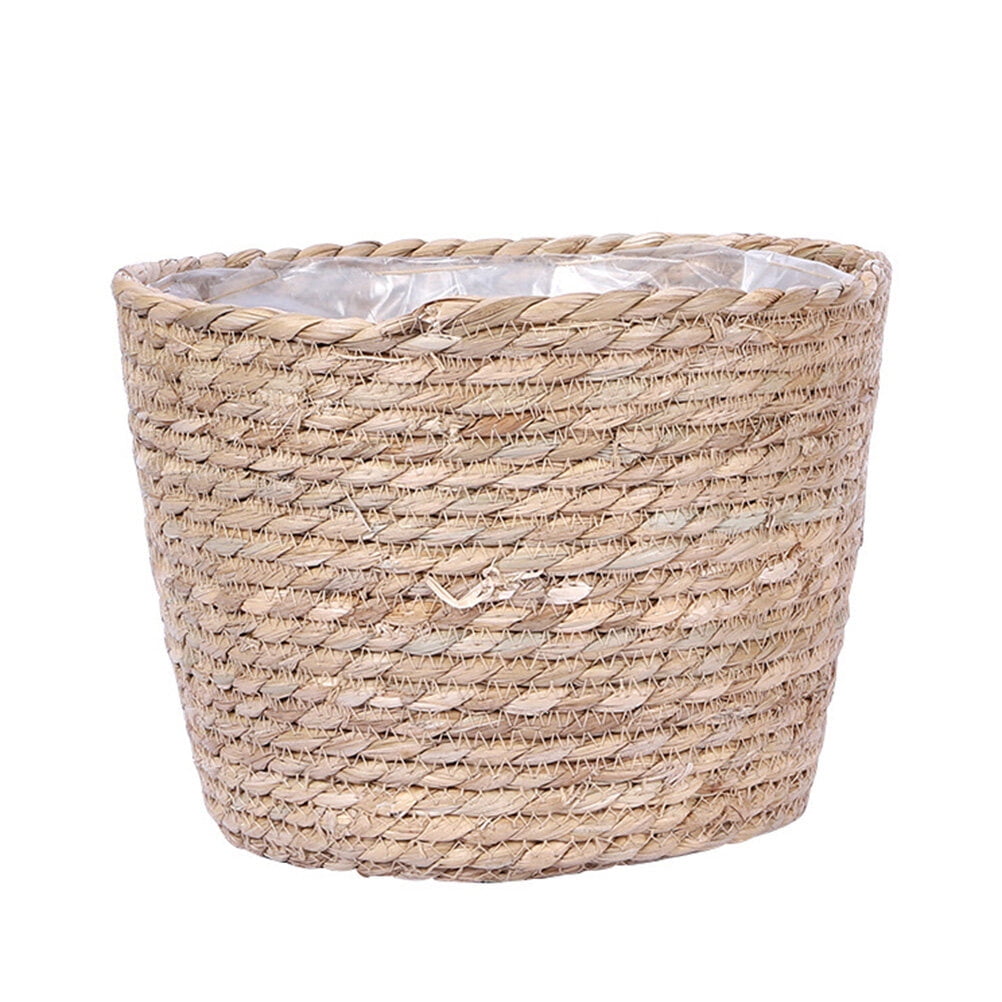 1pc Straw Woven Planter Indoor Planter Plant Basket for Home Office ...