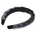thumbnail image 1 of 1pc Suede Braid Headband for Women Girls Adults Gray Hair Accessory Fashion Band, 1 of 6