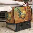 thumbnail image 1 of 1pc, Sunflower Rooster Bread Maker Cover, Chick Print Small Kitchen Appliance Bread Maker Dust Cover Microwave Bread Maker Cover, Suitable for 2 Slices Models, 1 of 7
