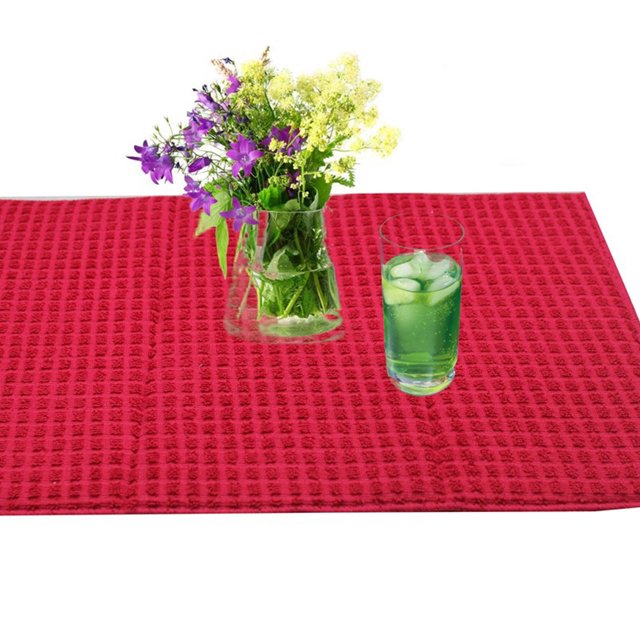 1pc SuperAbsorbent Microfiber Dish Drying Mat Microfiber Cleaning Cloth 38x50cm (Random Color